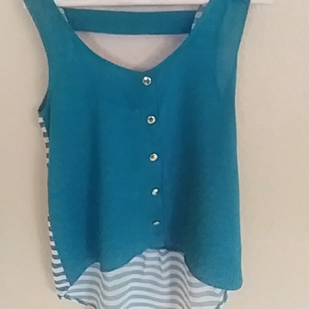 Cute sheer sleeveless blouse